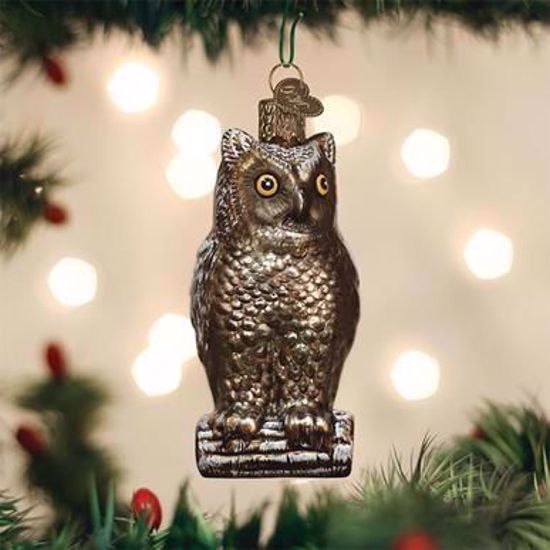 Picture of Old World Christmas Vintage Wise Old Owl